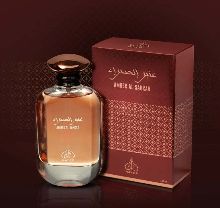 Rayef Amber Al Sahraa 100ml Perfume Bottle - Luxurious Amber Fragrance in Pakistan
