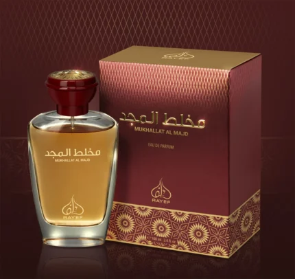 Rayef Mukhallat Al Majid 100ml Perfume Bottle - Luxurious Oriental Fragrance in Pakistan
