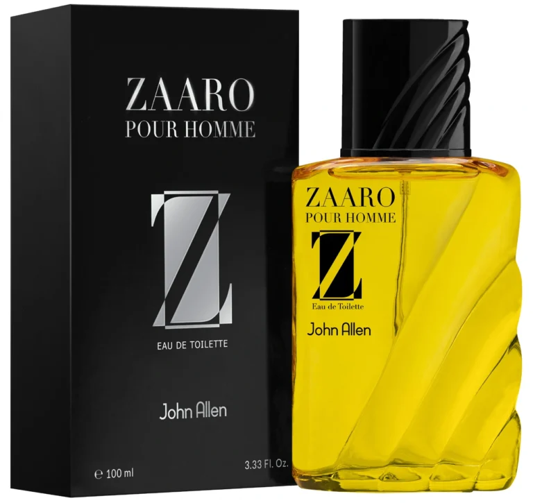 John Allen Zaaro 100ml – Premium fragrance with a blend of spicy, woody, and floral notes for a sophisticated and long-lasting scent. Available at Breeze Aura