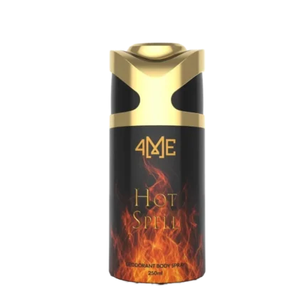4Me Hot Spell Deodorant 250ml – Long-lasting, bold fragrance for men. Stay fresh and confident all day with premium sweat and odor protection Deodorant and Bodyspray