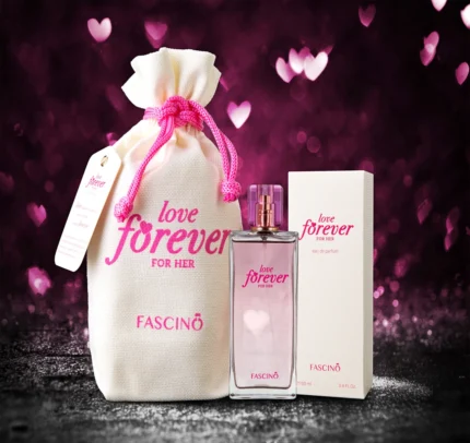 Fascino Love Forever For Her 100ml – A timeless, long-lasting floral and fruity fragrance. Best perfume in Pakistan, available at Breeze Aura