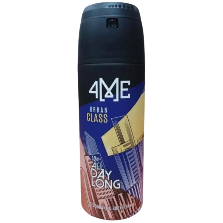 4Me Urban Class Deodorant – Elegant fragrance with long-lasting freshness in a stylish bottle