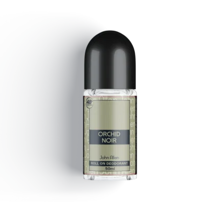John Allen Orchid Noir Roll On Deodorant – 24-Hour Sweat & Odor Protection with a Luxurious Floral, Woody & Oriental Fragrance | Buy in Pakistan at Breeze Aura