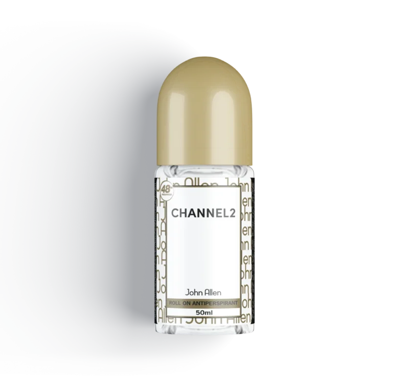 John Allen Channel 2 Roll On Deodorant – Long-lasting freshness and odor protection with a refreshing masculine fragrance. Shop now at Breeze Aura Perfume Store