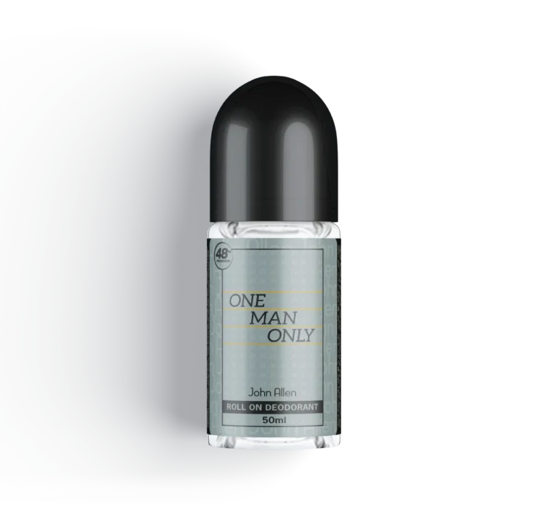 John Allen One Man Only Roll On Deodorant – Long-lasting freshness with a bold, masculine fragrance. Buy the best Roll On Deodorant in Pakistan at Breeze Aura