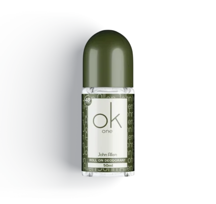 John Allen Ok One Roll On Deodorant – Long-lasting freshness with a bold, masculine fragrance. Buy the best Roll On Deodorant in Pakistan at Breeze Aura