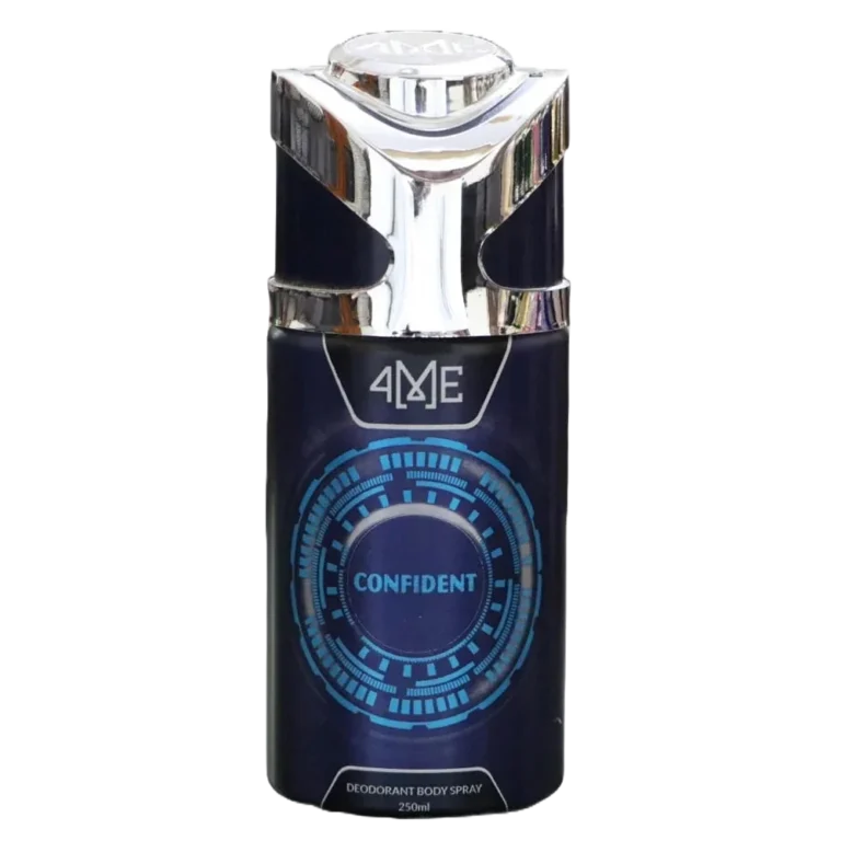 4Me Confident Deodorant 250ml – Bold, long-lasting fragrance with 12-hour odor protection. Stay fresh, confident, and sweat-free all day.