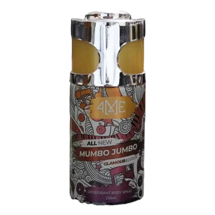 4Me Mumbo Jumbo Deodorant 250ml – Long-lasting freshness with a bold citrus, spicy, and musky fragrance. Stay confident all day