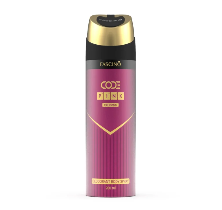 Fascino Code Pink Deodorant Body Spray 200ml – long-lasting floral and fruity fragrance for women in Pakistan