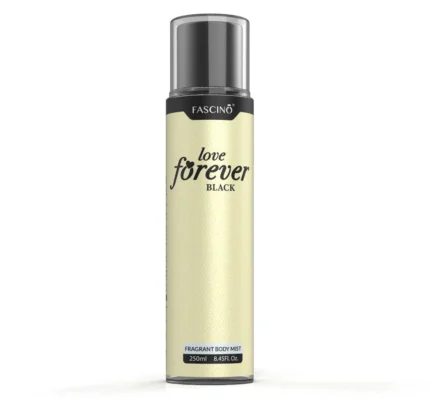 Fascino Love Forever Black 250ml Body Mist – Best Body Mist in Pakistan – Long-Lasting Fruity Floral Fragrance