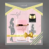 Fascino Gift Box Charming Gal – Premium women’s fragrance gift box in Pakistan with fruity, floral, and musky notes.