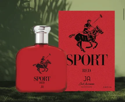 Just Awesome Sport Red perfume bottle – premium long-lasting fragrance for men, best perfume in Pakistan available at Breeze Aura
