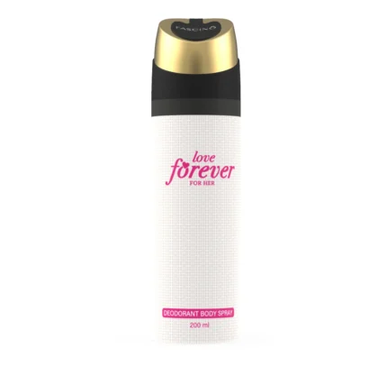 Fascino Love Forever Deodorant Body Spray 200ml for women – floral and fruity long-lasting fragrance in Pakistan
