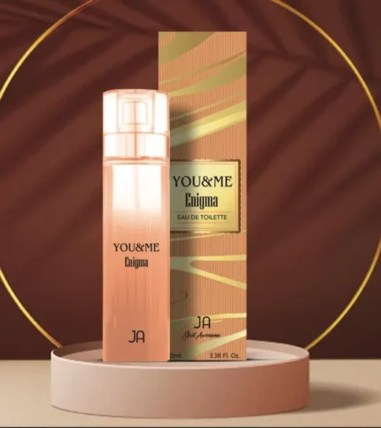 Just Awesome You&Me Enigma perfume – captivating floral, spicy, and woody fragrance for women, long-lasting, premium quality, best perfume in Pakistan at Breeze Aura