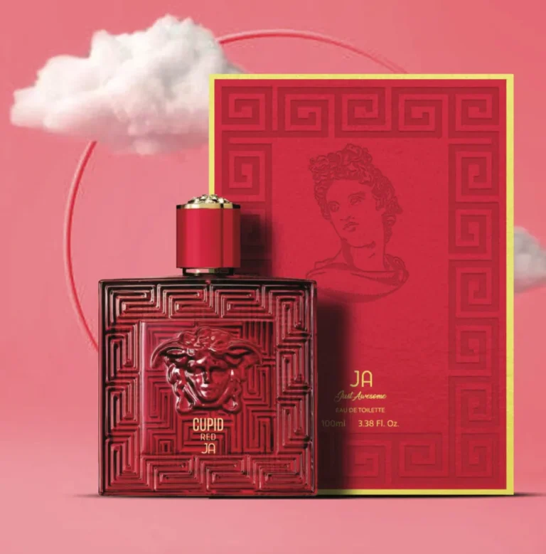 Just Awesome Cupid Red perfume – a floral, fruity, and musky fragrance for confident women in Pakistan.