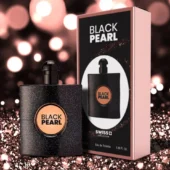 Swiss Collection Black Pearl Perfume Bottle – Premium unisex fragrance with luxurious packaging, long-lasting oud, musk, and amber scent Best perfume in Pakistan by Breeze Aura