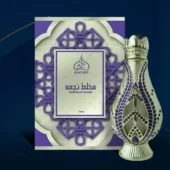 Rayef Mukhallat Al Najifa 20ml attar bottle – premium alcohol-free unisex perfume oil with woody, amber, and oriental notes from Dubai, available in Pakistan