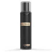 Fascino Enin Primo 250ml body mist bottle with elegant packaging, placed on a minimal background representing freshness and fragrance